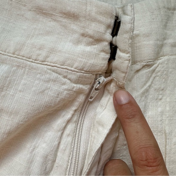 Hatch Maternity The Hallie Shorts 2 Large Ivory Pull-On Comfy Cuff Stretch 3.5” - Picture 5 of 10